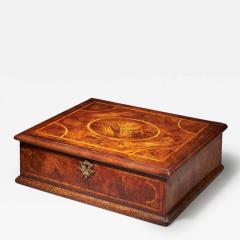 A Rare Figured Walnut Queen Anne George I Lace Box circa 1700 1720  - 3130477