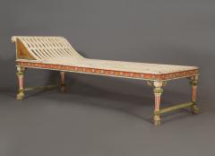 A Rare Lectus Form Painted Day Bed In The Manner Of H E Freund - 2284468