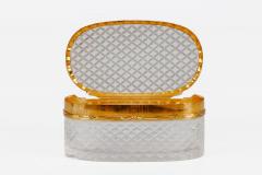 A Rare Louis XVI Gold and Enamel Rock Crystal Snuff Box Rothschild Provenance - 4569577