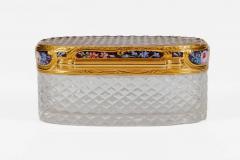 A Rare Louis XVI Gold and Enamel Rock Crystal Snuff Box Rothschild Provenance - 4569580