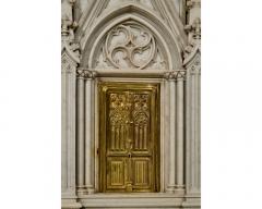 A Rare Monumental Italian Carved Carrara Marble Model of A Cathedral - 3082263