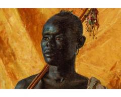 A Rare Orientalist Portrait of a Nubian Guard by Edmund Walenta 19th Century - 2895163