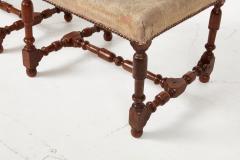 A Rare Pair of Baroque Walnut Needlework Benches - 3599198
