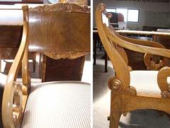 A Rare Pair of Intricately Carved 19th Century Russian Empire Chairs - 3298830