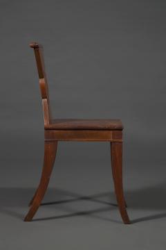 A Rare Pair of Regency Mahogany Hourglass Form Hall Chairs - 4696668
