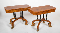 A Rare Pair of Regency Rosewood Games Tables - 2915546