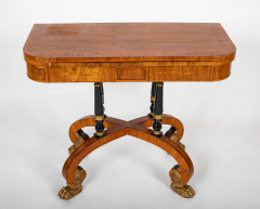 A Rare Pair of Regency Rosewood Games Tables - 2915556