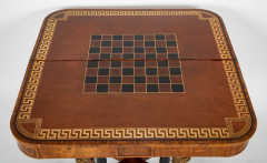 A Rare Pair of Regency Rosewood Games Tables - 2915642