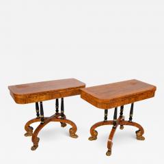 A Rare Pair of Regency Rosewood Games Tables - 2920731