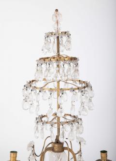 A Rare Pair of Swedish Rock Crystal Crystal Candelabra - 4257492