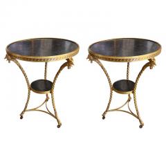 A Rare Pair of early 19th Century Neoclassical Gu ridons or Side Tables - 4565159