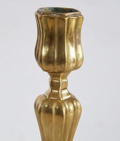 A Rare Set of Four Louis XIV Brass Candlesticks c 1690 - 4737650
