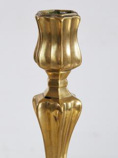 A Rare Set of Four Louis XIV Brass Candlesticks c 1690 - 4737654