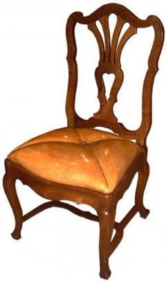 A Rare Set of Fourteen 18th Century Italian Louis XV Walnut Side Chairs - 3555013