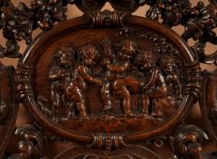 A Rare Very Decorative Oak Hall Bench  - 3545912