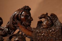 A Rare Very Decorative Oak Hall Bench  - 3545914