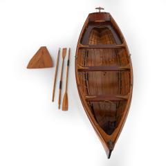 A Rare Welsh Pitch Pine and Mahogany Model of an Award Winning Rowing Boat - 4356047