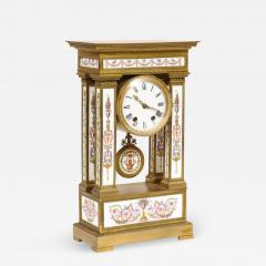 A Rare and Exquisite French Ormolu and Porcelain Clock attributed to Deniere - 1175229