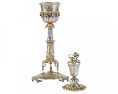 A Rare and Exquisite Silver Enameled Chalice by Jules Wi se and Froment Meurice - 3956167