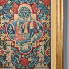 A Rare and Vibrant Framed 18th Century George II Needlework Picture Circa 1730 - 3428659