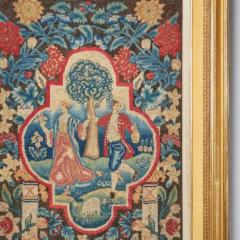 A Rare and Vibrant Framed 18th Century George II Needlework Picture Circa 1730 - 3428661