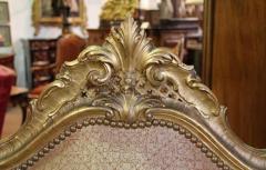 A Regal Pair of 18th Century Carved Giltwood Italian Louis XV Armchairs - 3554930