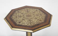 A Regency Brass Edge Banded Octagonal Pedestal Stand - 2104335