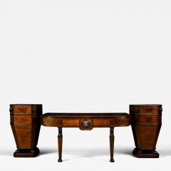 A Regency Brass Inlaid Mahogany Bronzed and Ebony Serving Table Circa 1815 - 4580087