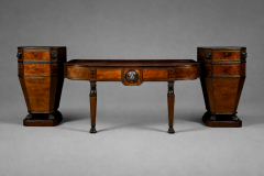 A Regency Brass Inlaid Mahogany Bronzed and Ebony Serving Table Circa 1815 - 4580088