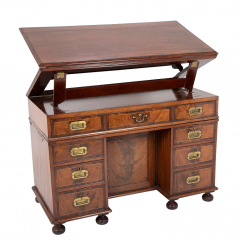 A Regency Double Two Part Ratchet Top Campaign Desk - 2915605