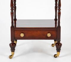 A Regency Four Tier Etagere with Rare Lotus Carved Legs - 3287687