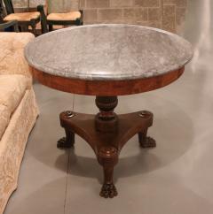A Regency Mahogany Gueridon with Blu Turquin Marble Top England circa 1820 - 4793444