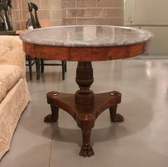 A Regency Mahogany Gueridon with Blu Turquin Marble Top England circa 1820 - 4793445