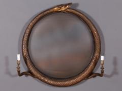 A Regency Ouroboros Convex Girandole Mirror English ca 1810 - 151593