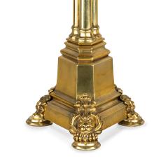 A Regency brass triple column table lamp - 3955628