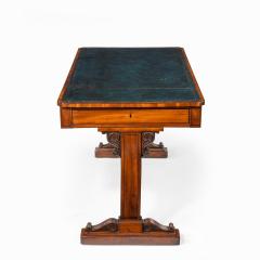 A Regency mahogany end support library table - 1619945