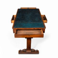 A Regency mahogany end support library table - 1619948