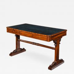 A Regency mahogany end support library table - 1620664