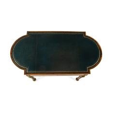 A Regency ormolu mounted rosewood two drawer writing table - 3681977