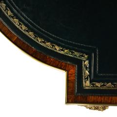 A Regency ormolu mounted rosewood two drawer writing table - 3681983