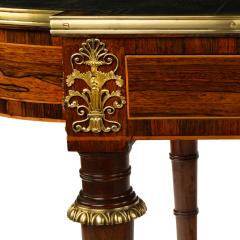 A Regency ormolu mounted rosewood two drawer writing table - 3681985