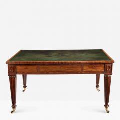 A Regency well figured mahogany writing table - 1091693