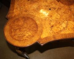 A Remarkable 18th Century English Burl Walnut Games Table - 3656559