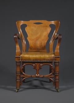 A Remarkable Pair of Mahogany Library Armchairs of Large Scale - 1846728