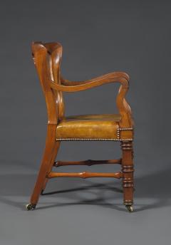 A Remarkable Pair of Mahogany Library Armchairs of Large Scale - 1846730