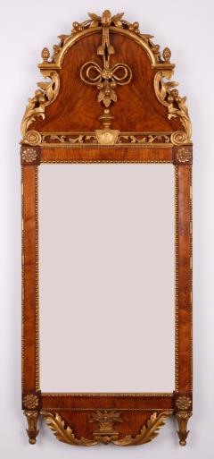 A Rococo Walnut and Parcel Gilt Mirror Danish Schleswig Holstein ca 1780 - 97153