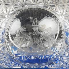 A Royal Commemorative Cut Crystal Glass 1887 Golden Jubilee Scent Bottle - 4230369