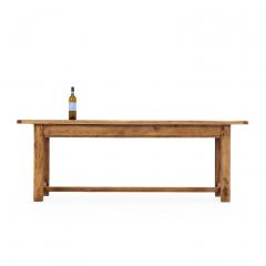 A Rustic French Solid Oak Farm Table C 1930  - 4316830
