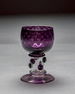 A SET OF EIGHT AMETHYST ROEMERS - 3787913