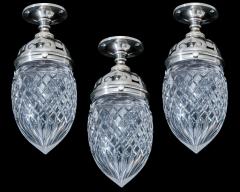 A SET OF THREE ACORN CELLING LIGHTS - 4478906